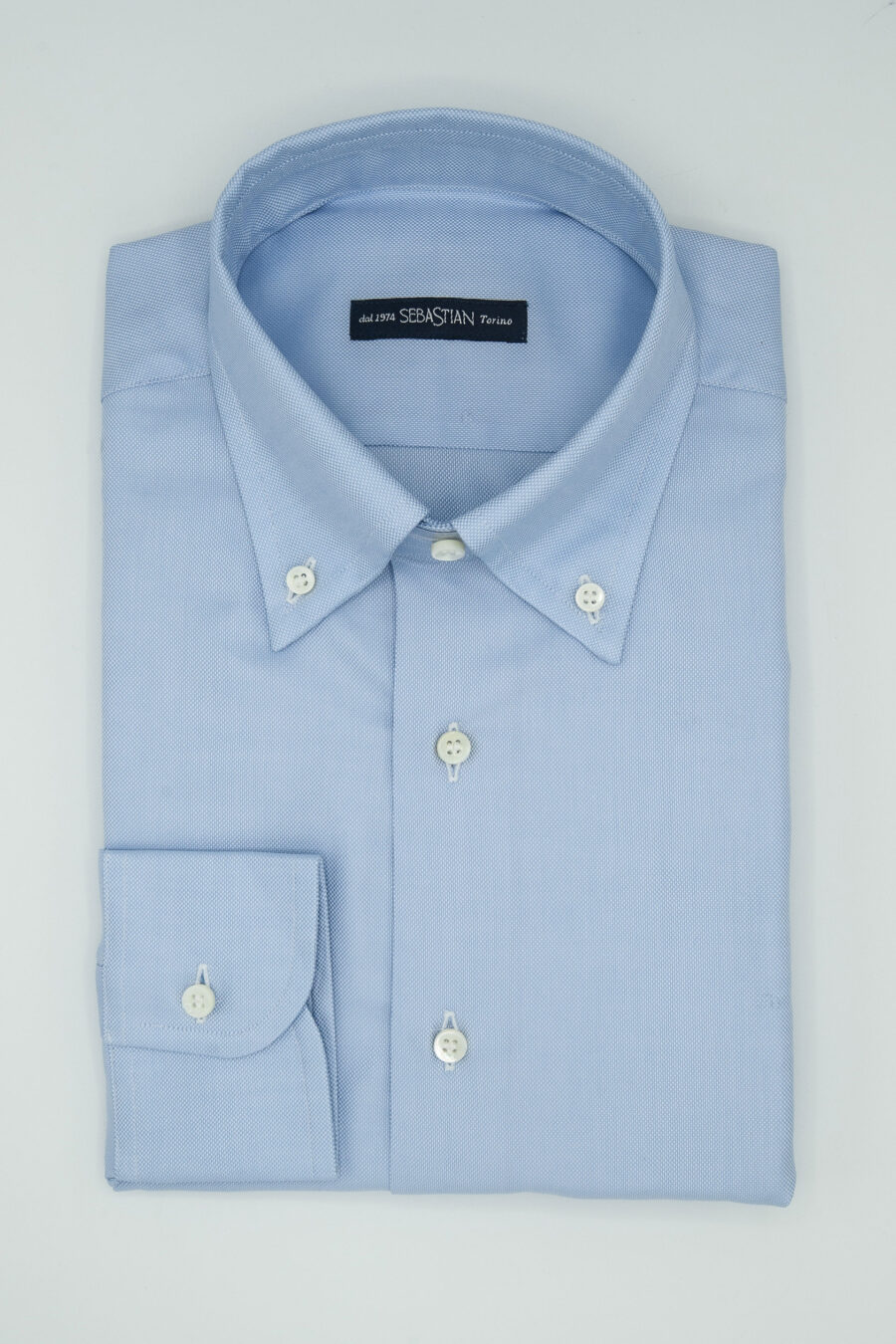 Oxford Blue Button Down - Sebastian Camicie Torino